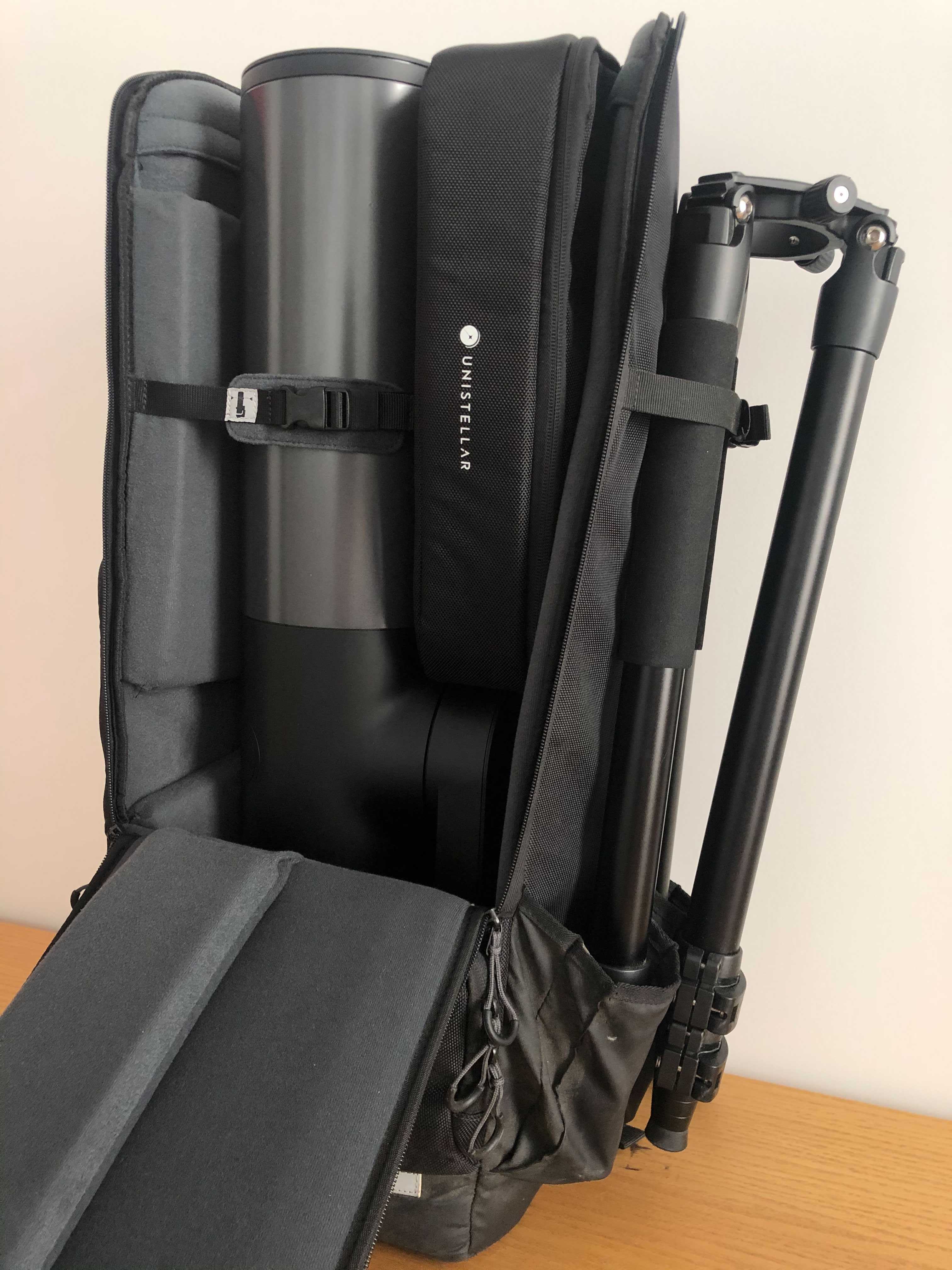 How to store your eVscope or eQuinox in the backpack – UNISTELLAR